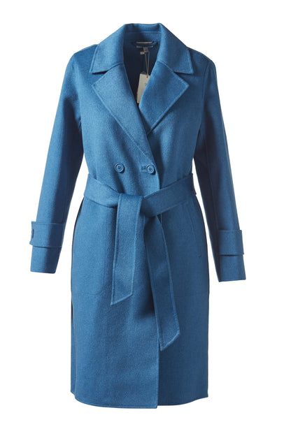 NOTCH COLLAR BELTED COAT