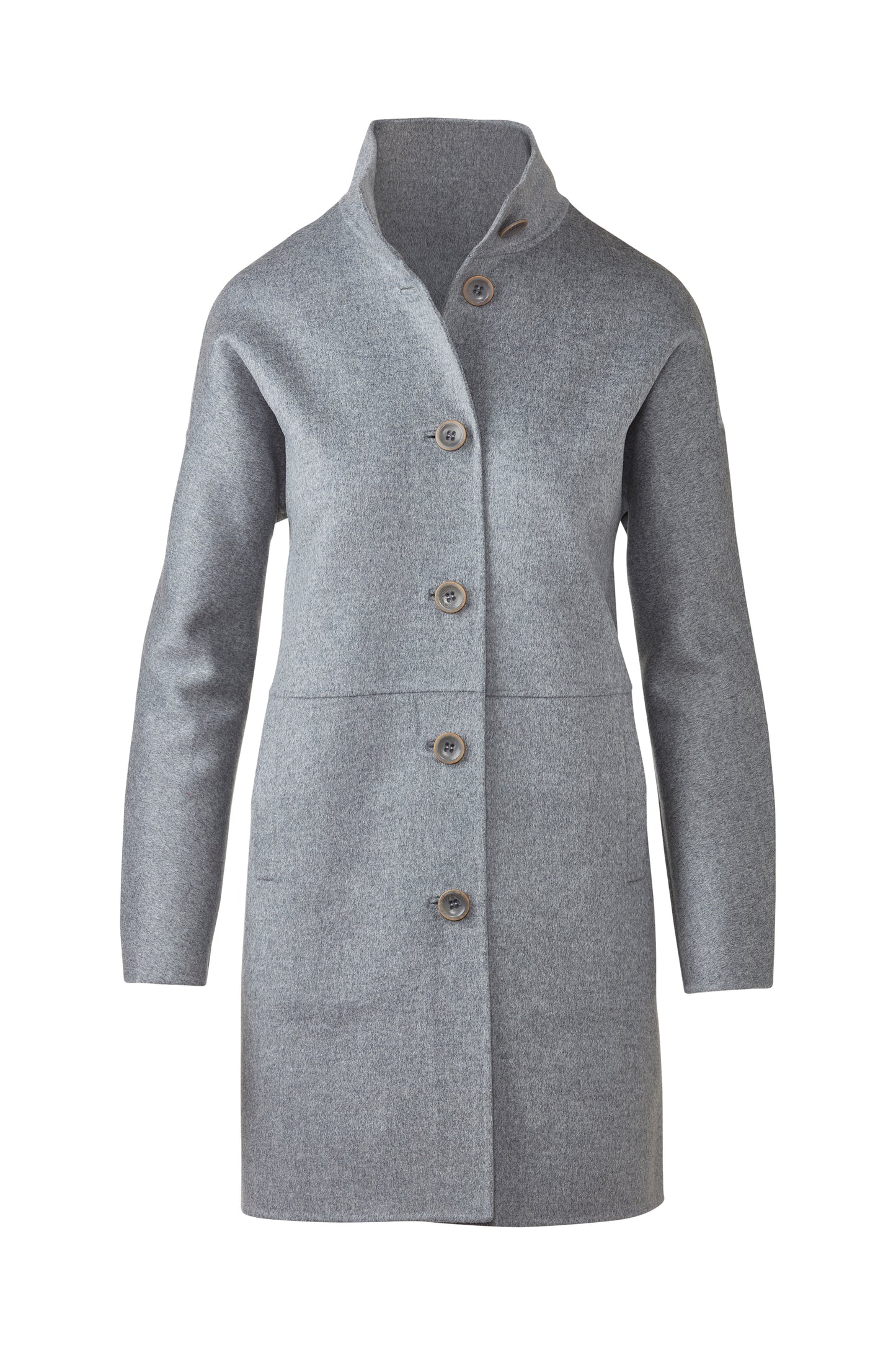 Button Mock Coat
