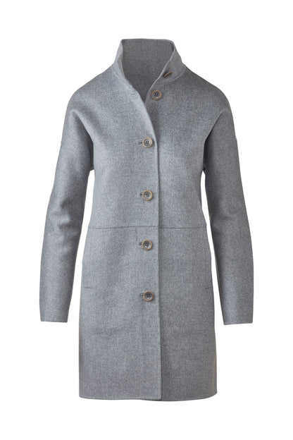Button Mock Coat