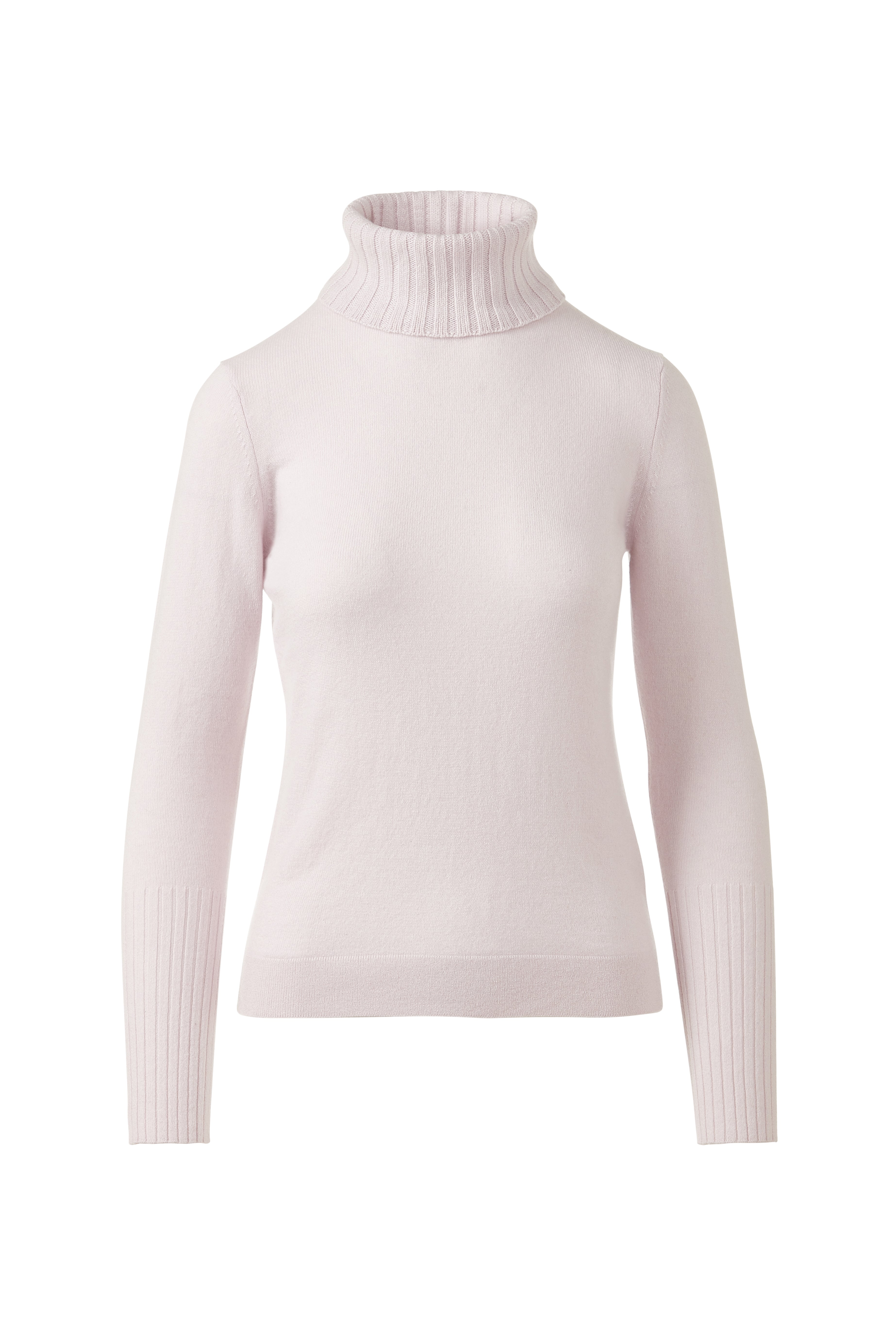 CHUNKY TRIM T-NECK – Kinross Cashmere