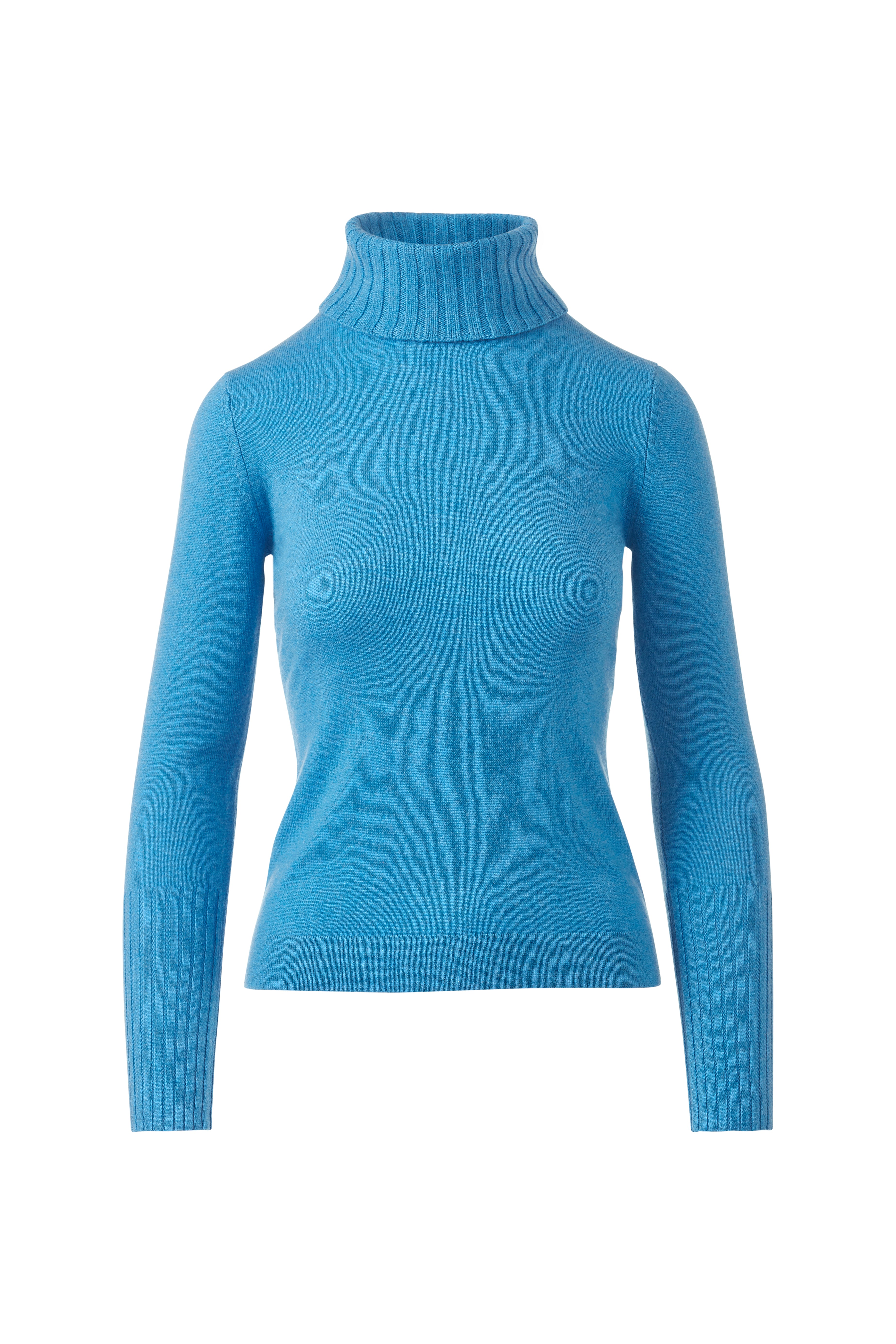 CHUNKY TRIM T-NECK – Kinross Cashmere