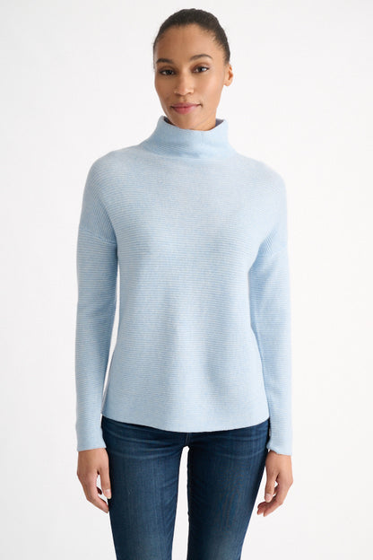 Textured Slouchy Funnel Pullover