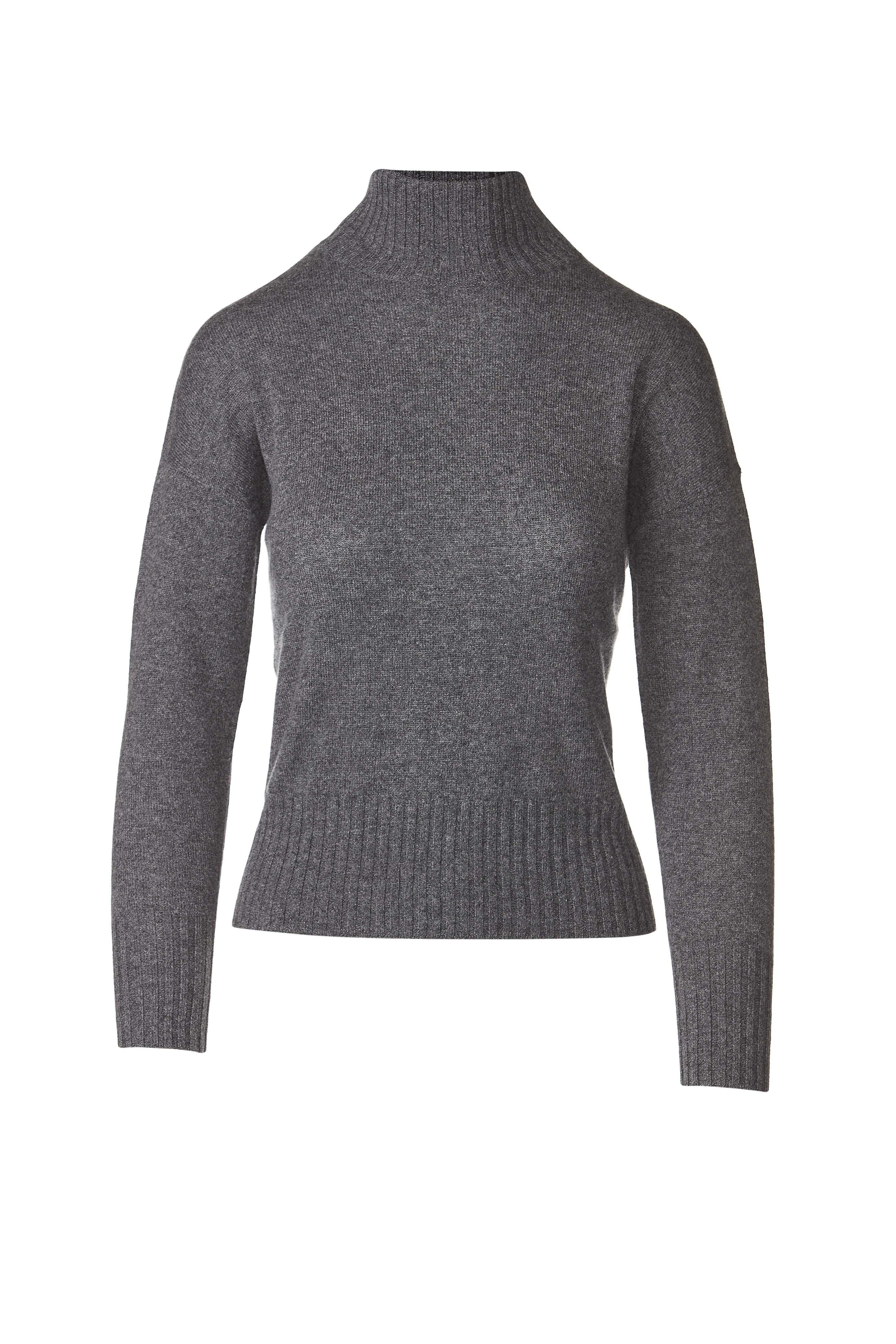 RIB FUNNEL PULLOVER Kinross Cashmere