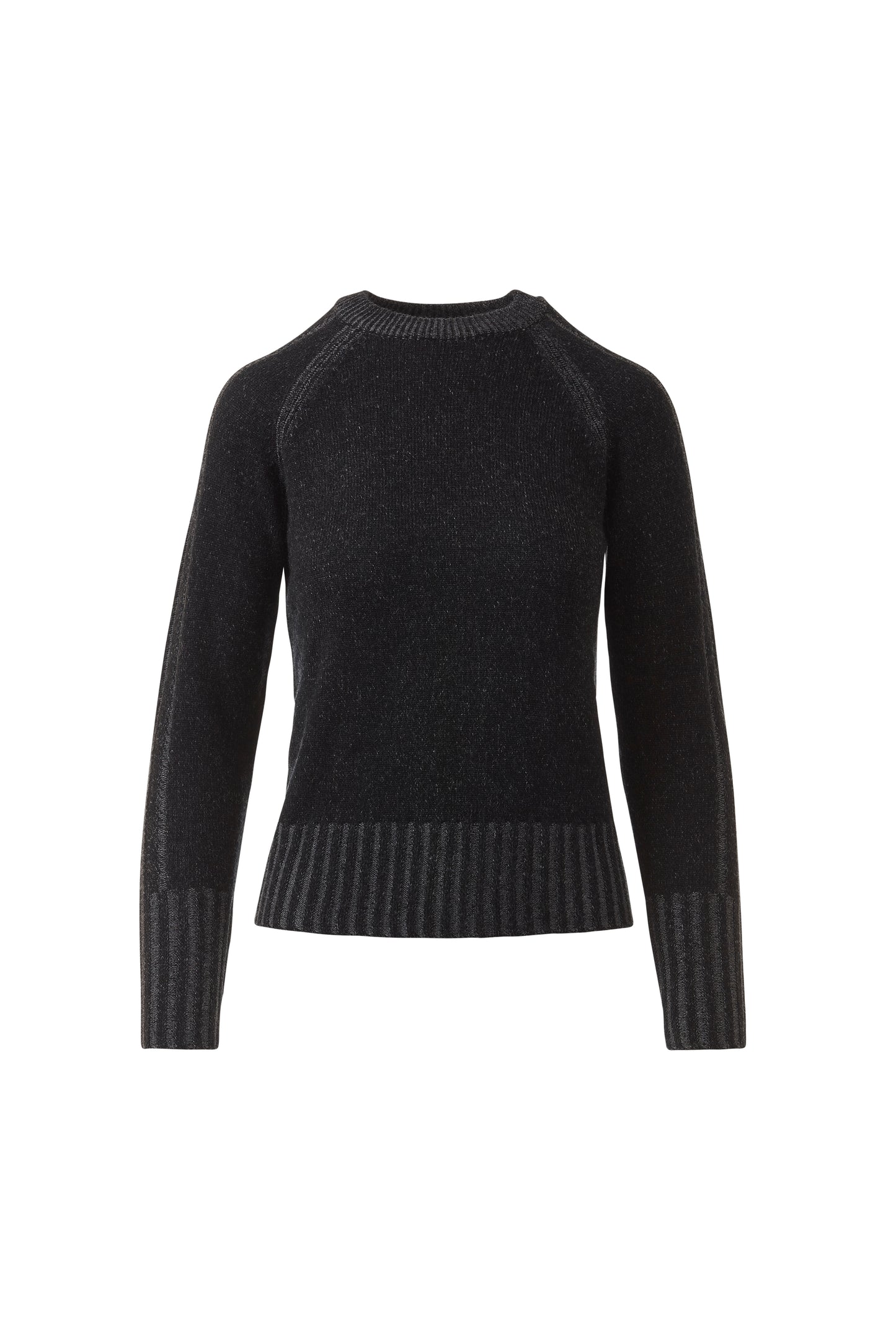 PLAITED RIB TRIM CREW