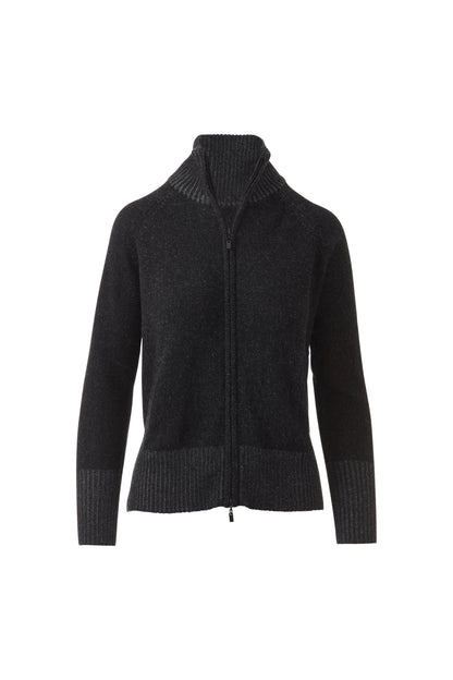 PLAITED ZIP CARDIGAN