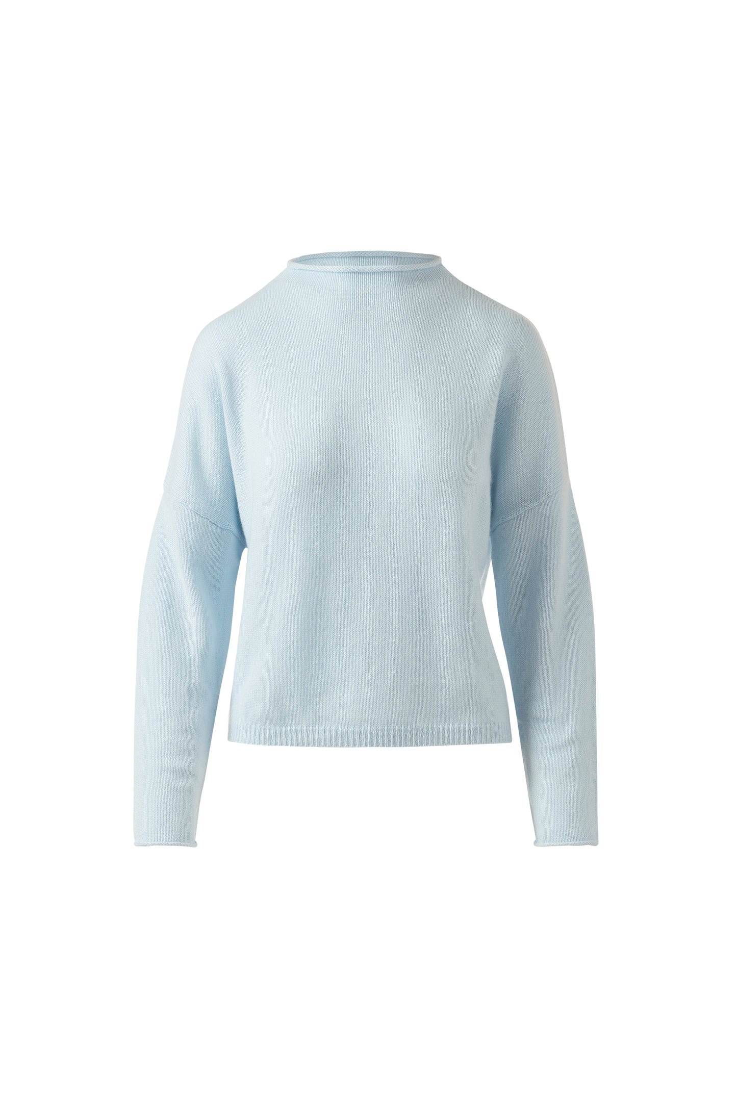 SLOUCHY ROLL TRIM PULLOVER
