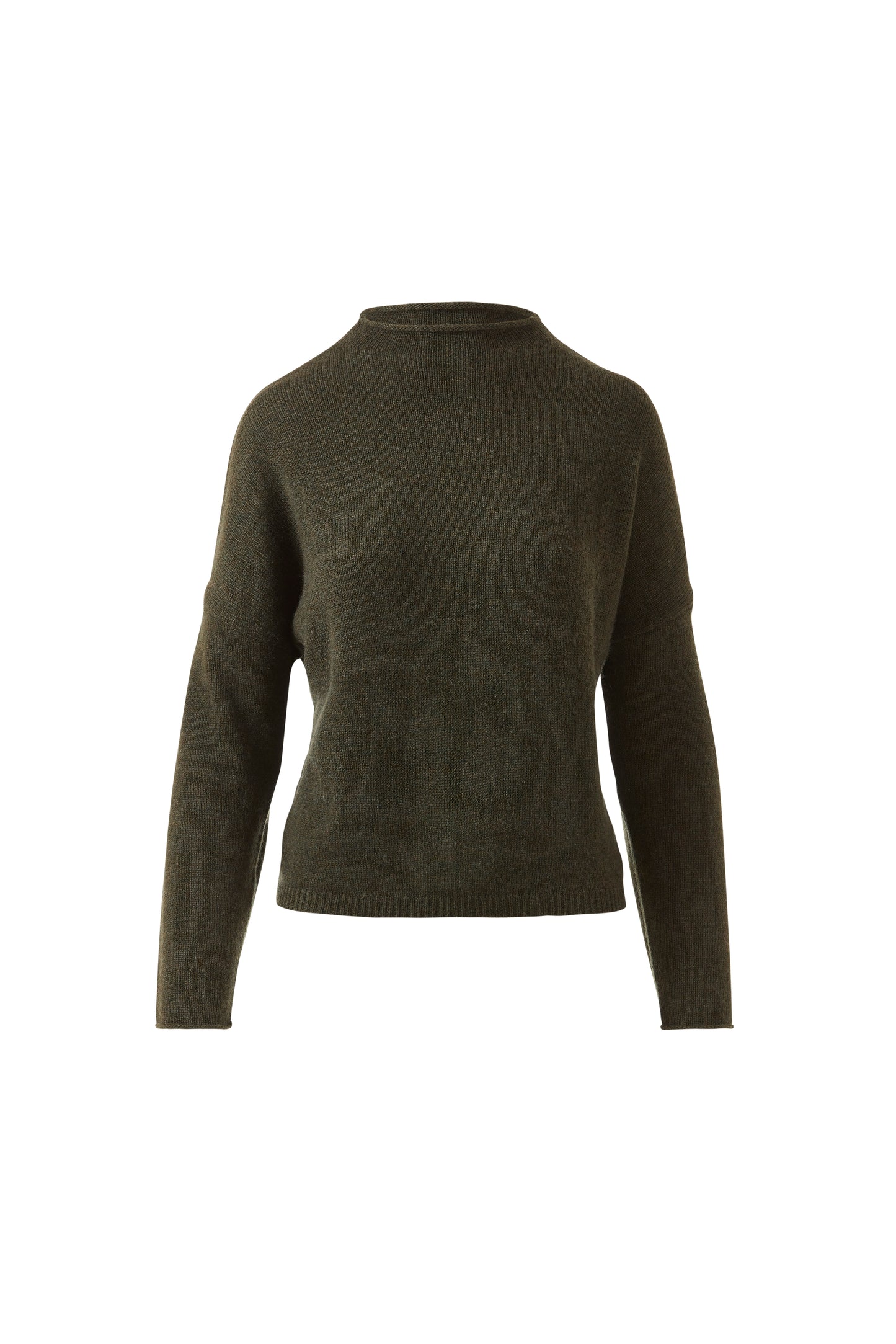 SLOUCHY ROLL TRIM PULLOVER