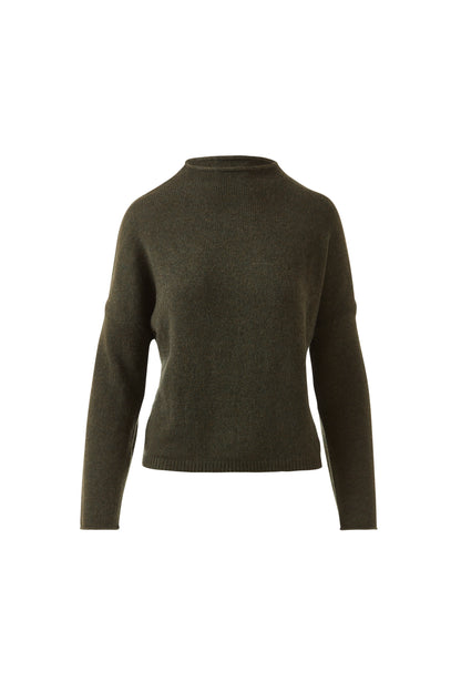 SLOUCHY ROLL TRIM PULLOVER