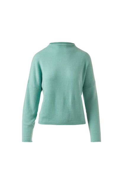 SLOUCHY ROLL TRIM PULLOVER