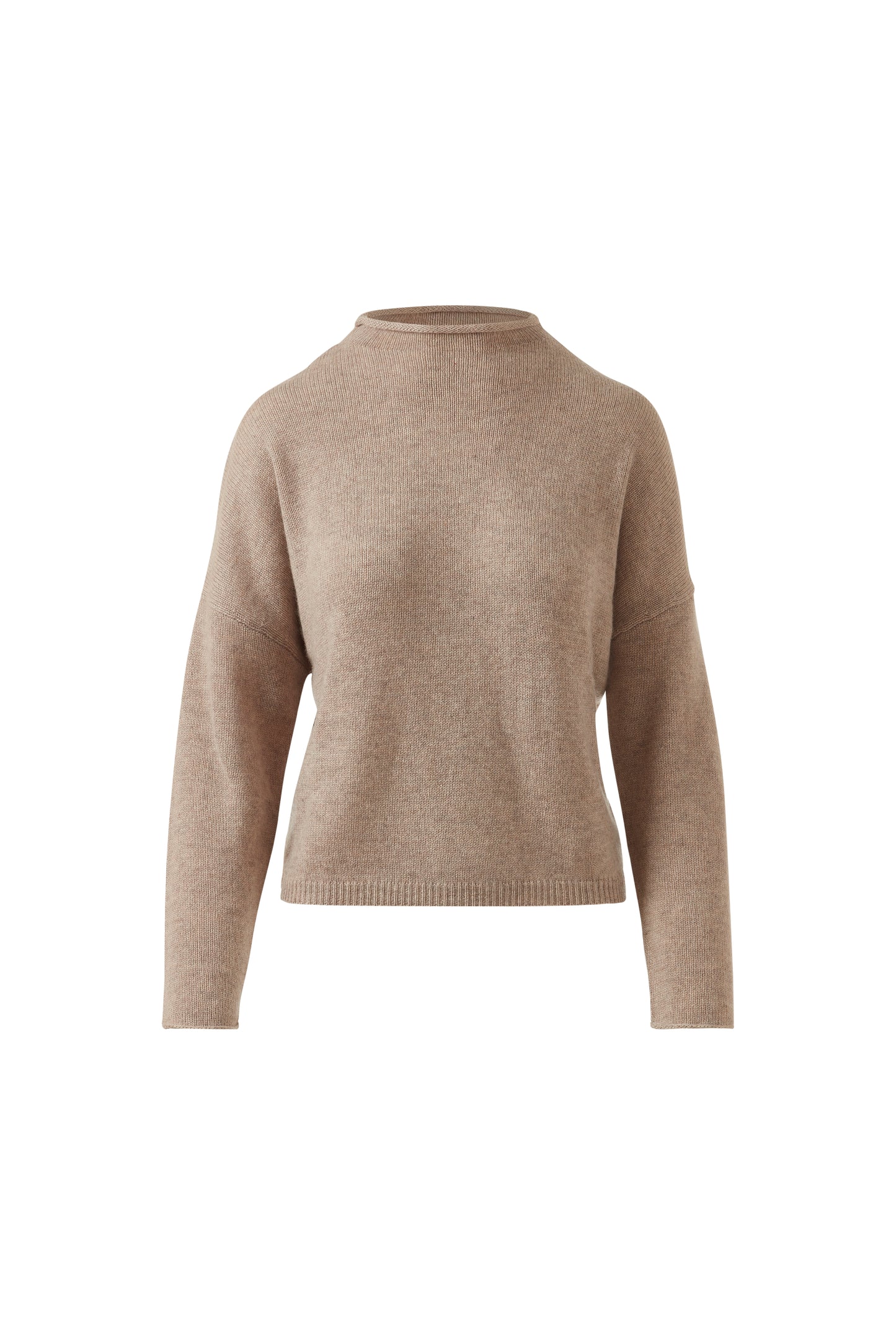 SLOUCHY ROLL TRIM PULLOVER