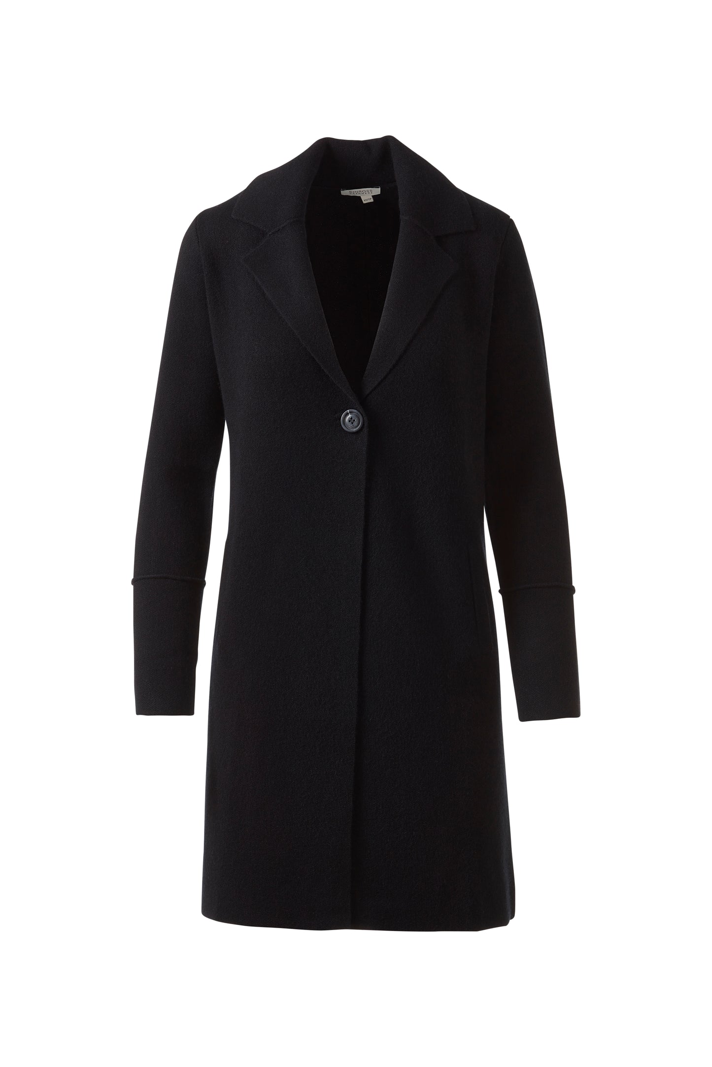 LONG NOTCH COLLAR CARDIGAN