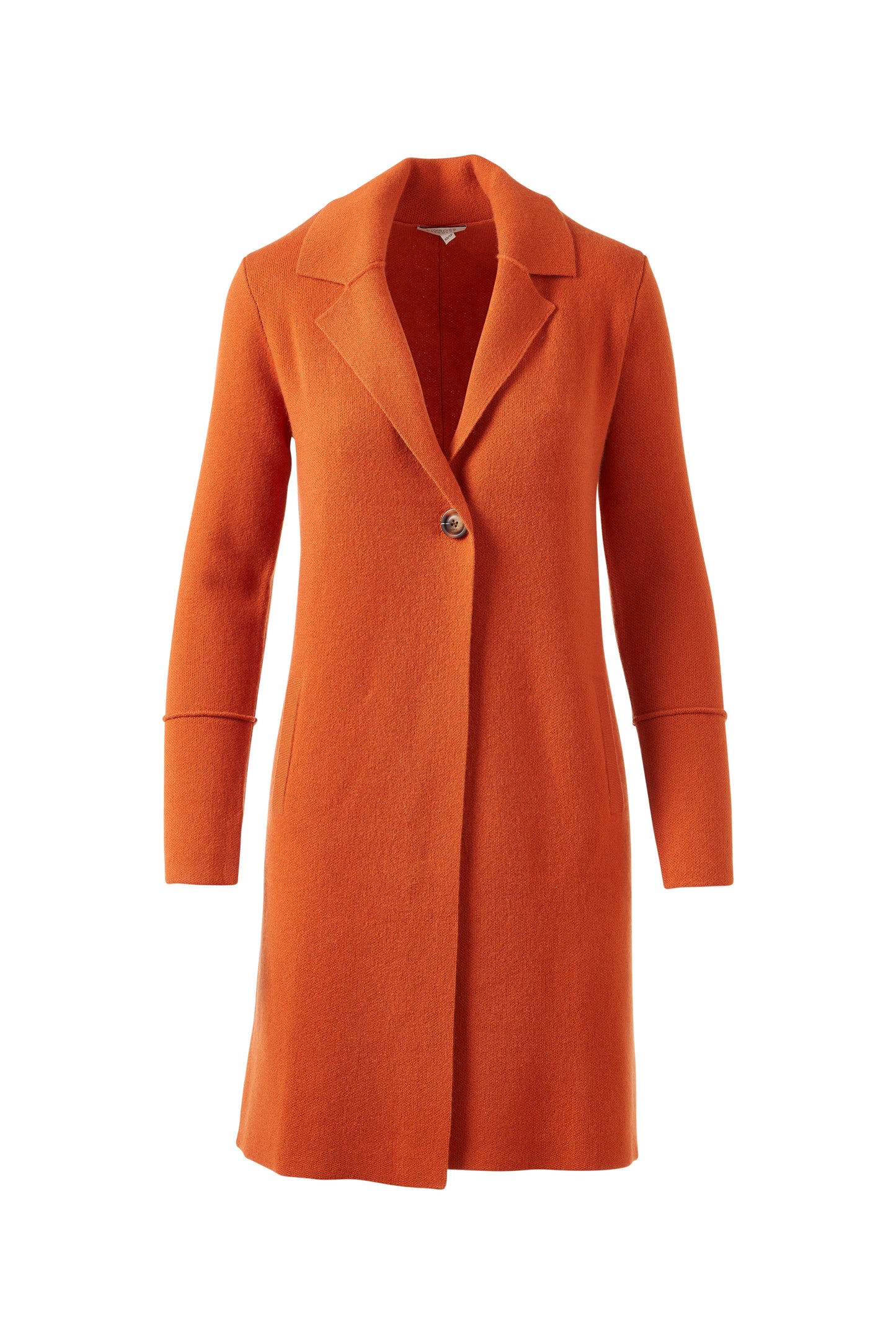 LONG NOTCH COLLAR CARDIGAN