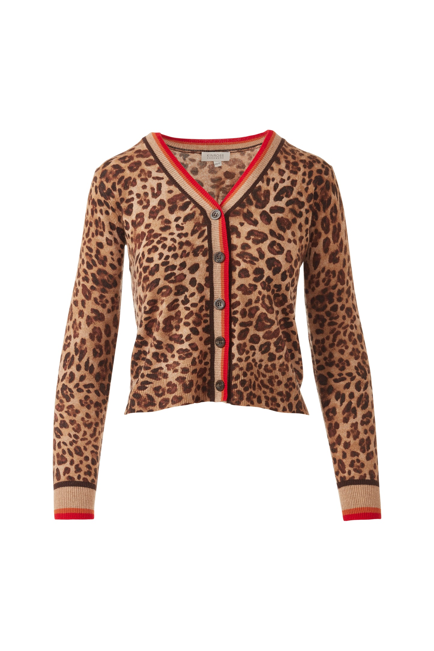 TIPPED LEOPARD CARDIGAN