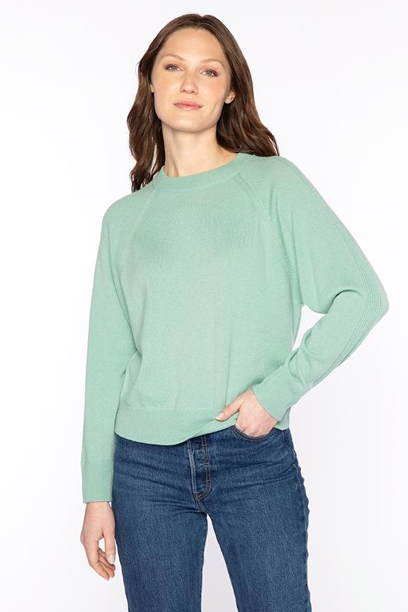 RIB TRIM SWEATSHIRT