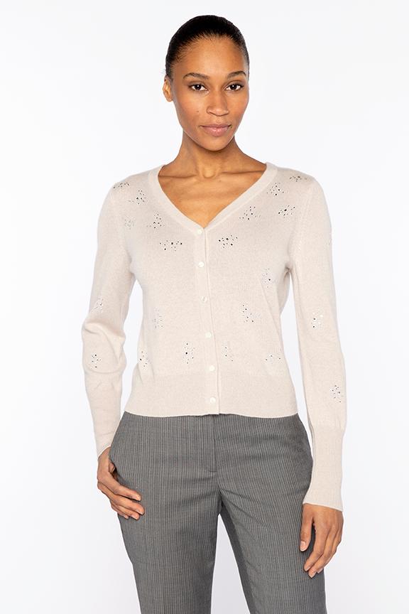 FRONT TO BACK CRYSTAL CARDIGAN