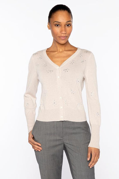 FRONT TO BACK CRYSTAL CARDIGAN