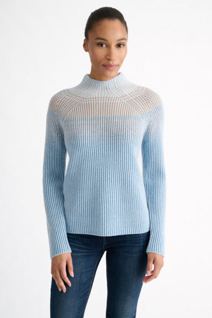Plaited Rib Colorblock Funnel