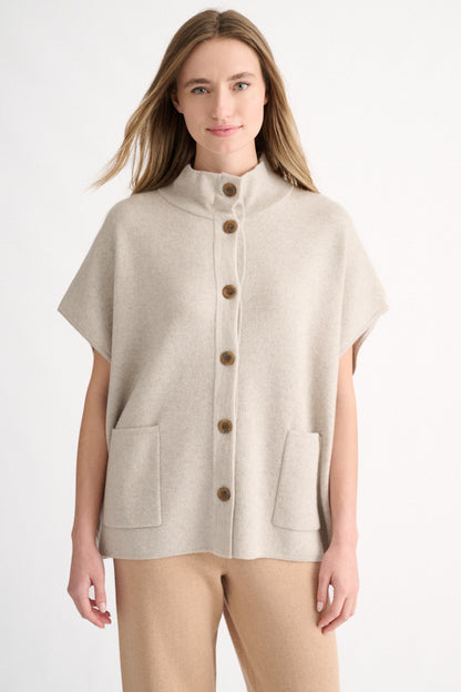 S/L Button Mock Cardigan