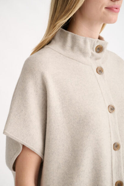S/L Button Mock Cardigan