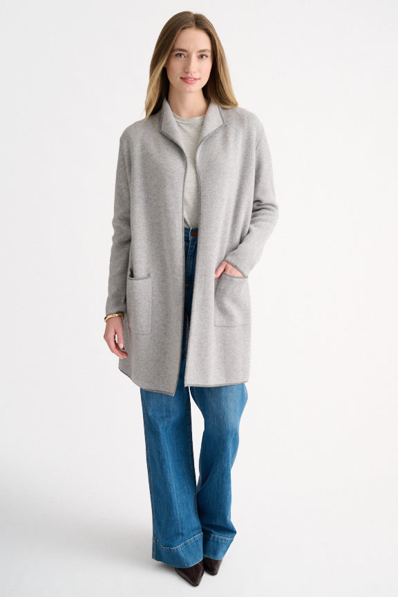 Doubleknit Tweed Easy Cardigan