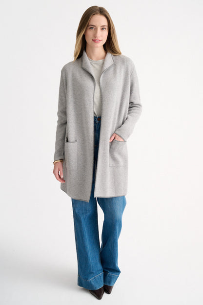 Doubleknit Tweed Easy Cardigan