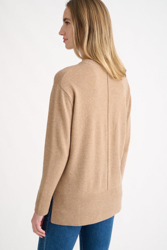 Hi Low Seamed Crew