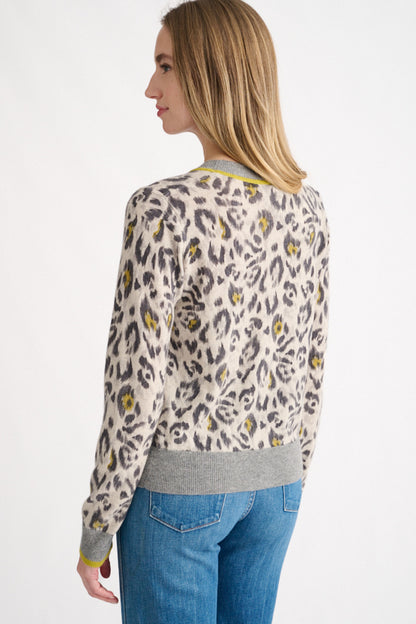 Animal Print Cardigan