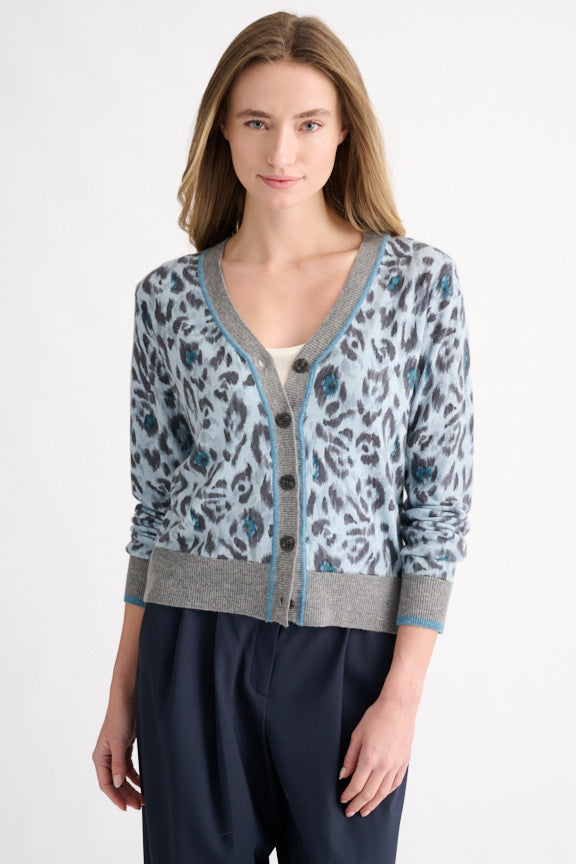Animal Print Cardigan