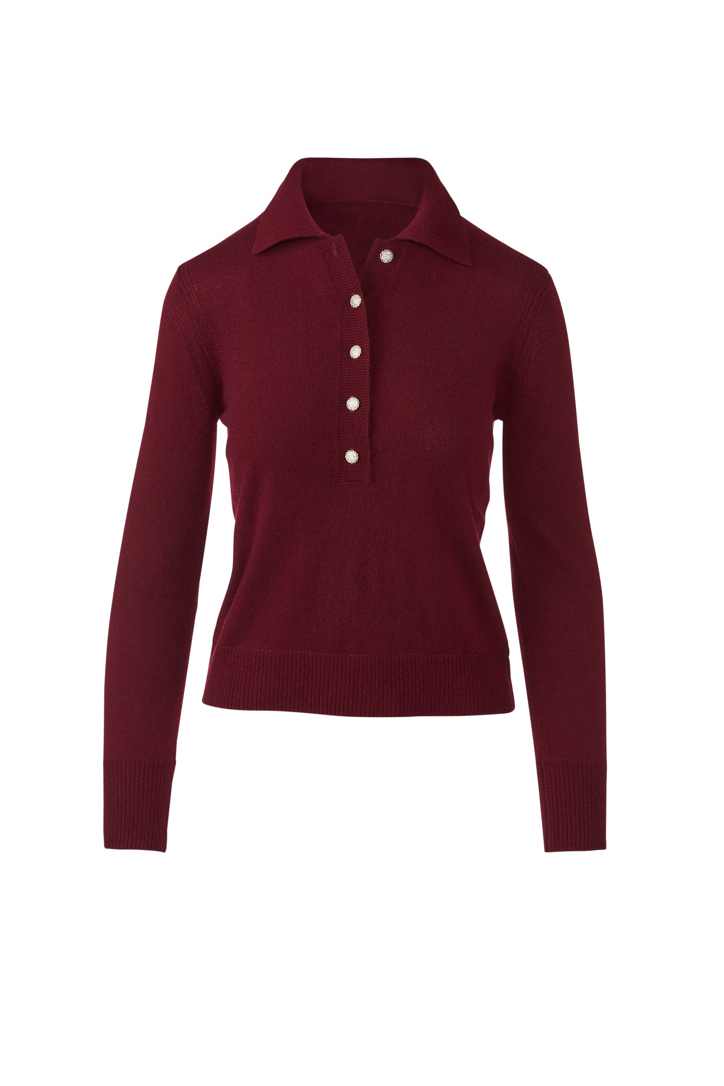 Crystal Button Polo
