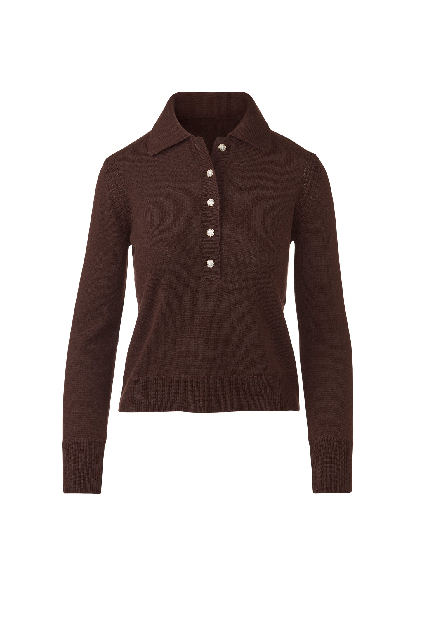 Crystal Button Polo