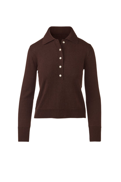 Crystal Button Polo