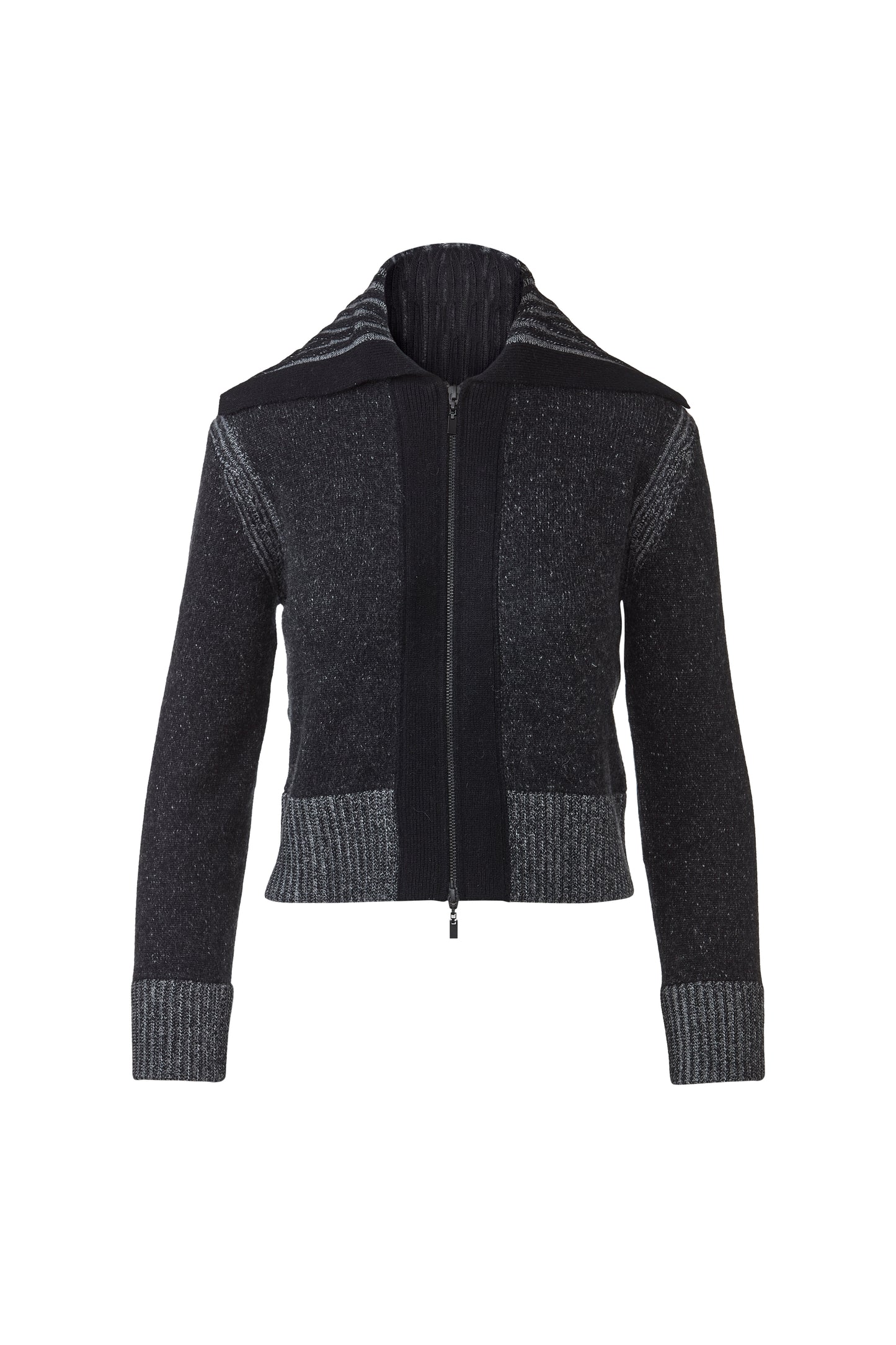 Plaited Zip Cardigan