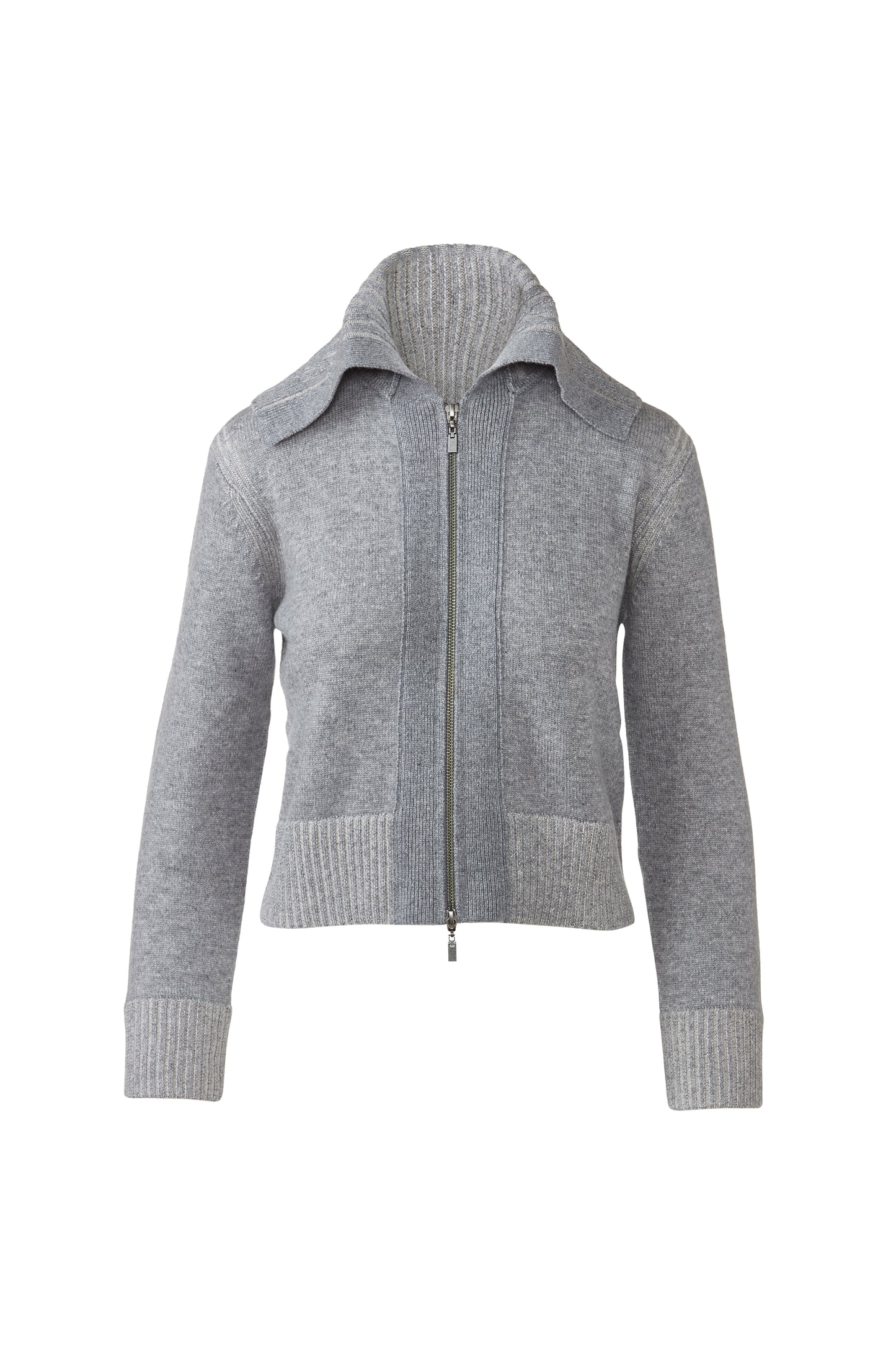 Plaited Zip Cardigan