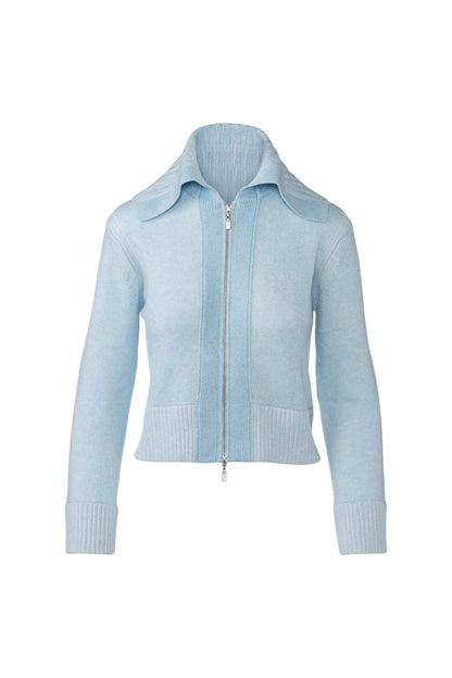 Plaited Zip Cardigan