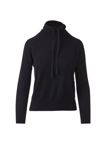 Drawstring Mock Pullover