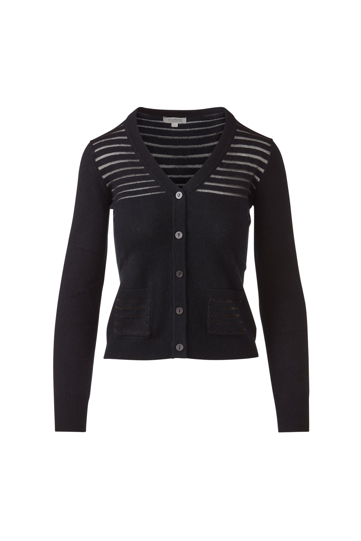 Lurex Stripe Cardigan