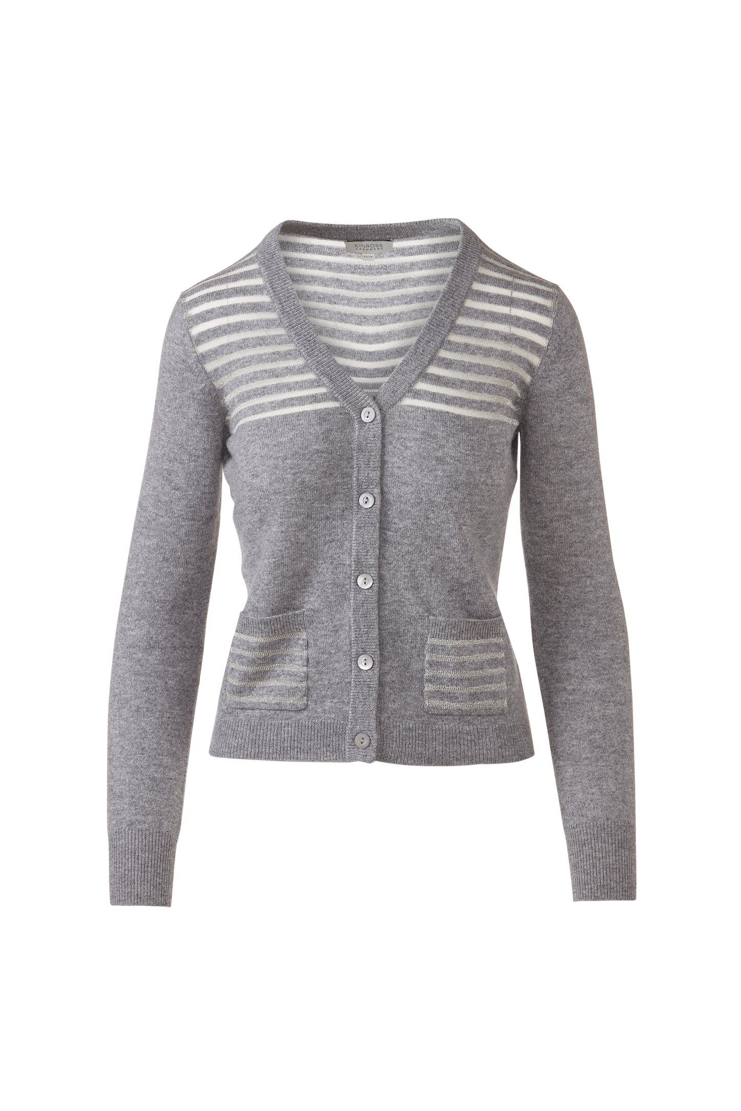 Lurex Stripe Cardigan