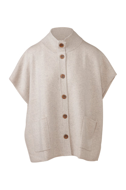 S/L Button Mock Cardigan