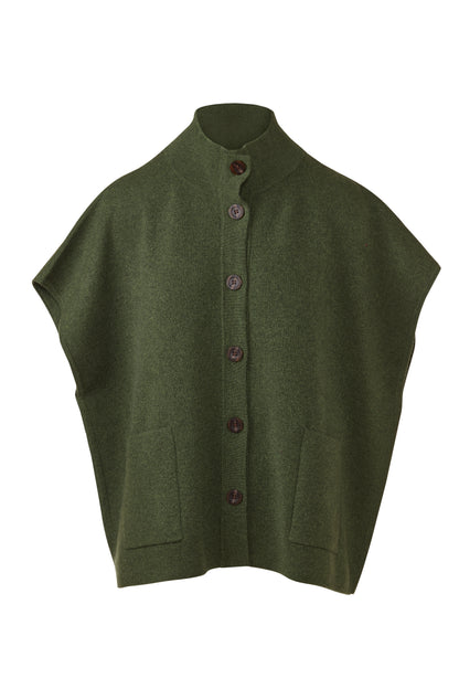 S/L Button Mock Cardigan