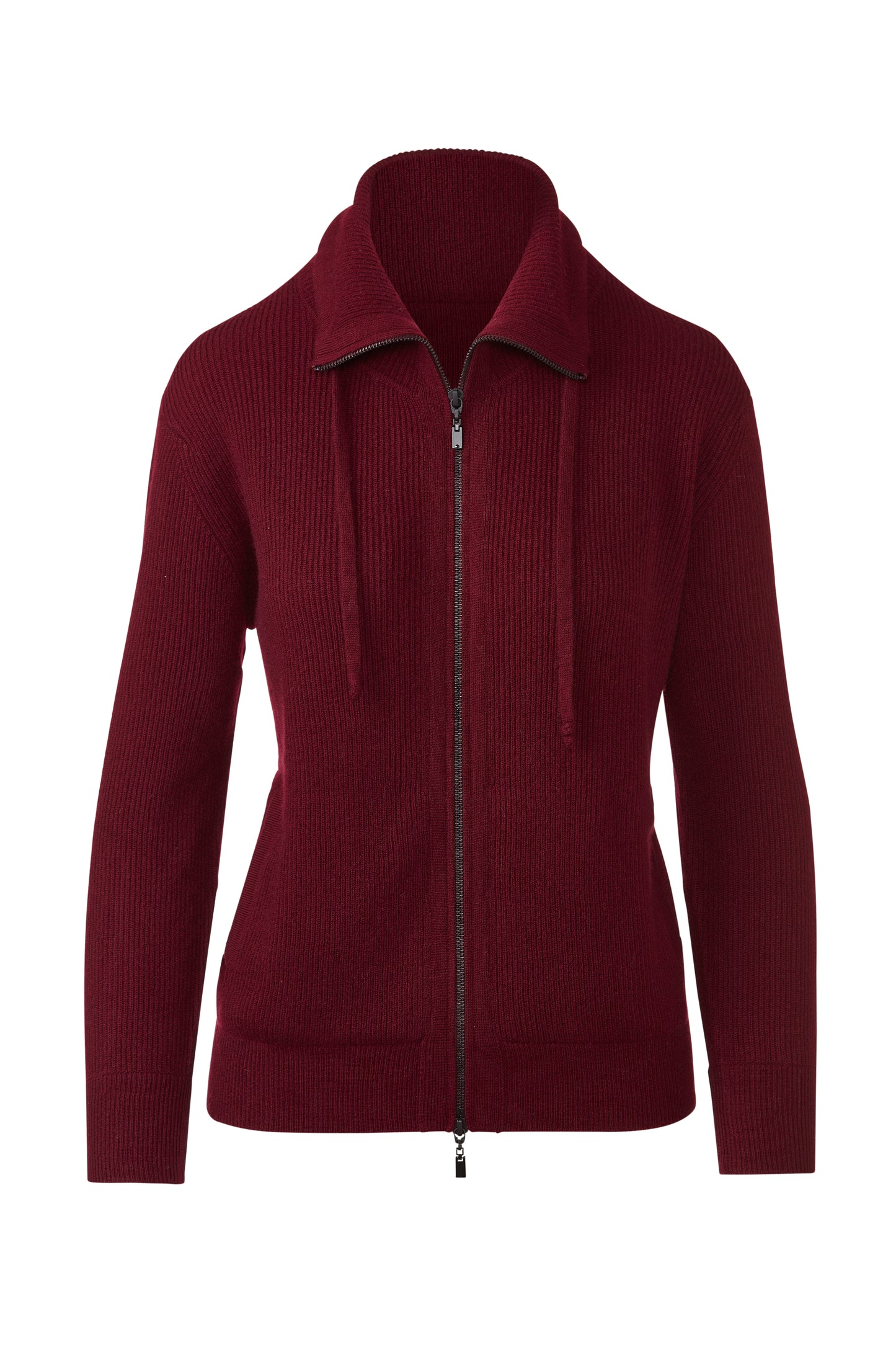 Rib Zip Mock Cardigan