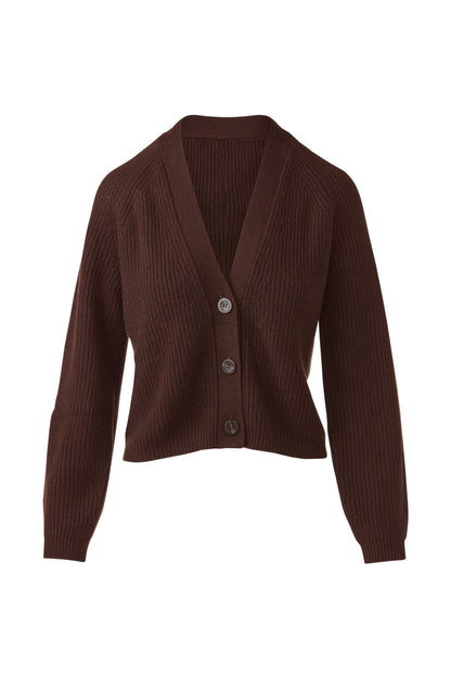 Rib Vee Cardigan