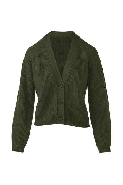 Rib Vee Cardigan