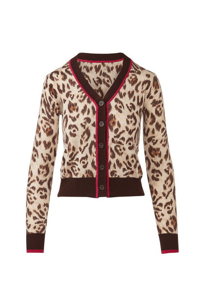 Animal Print Cardigan