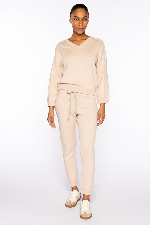 LUREX TIPPED DOUBLEKNIT VEE