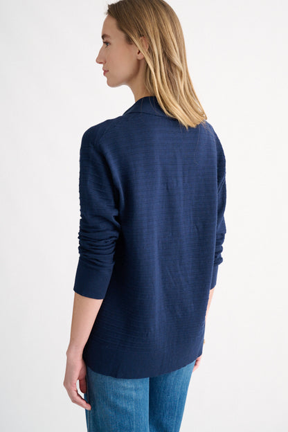 Easy Horizontal Rib Cardigan
