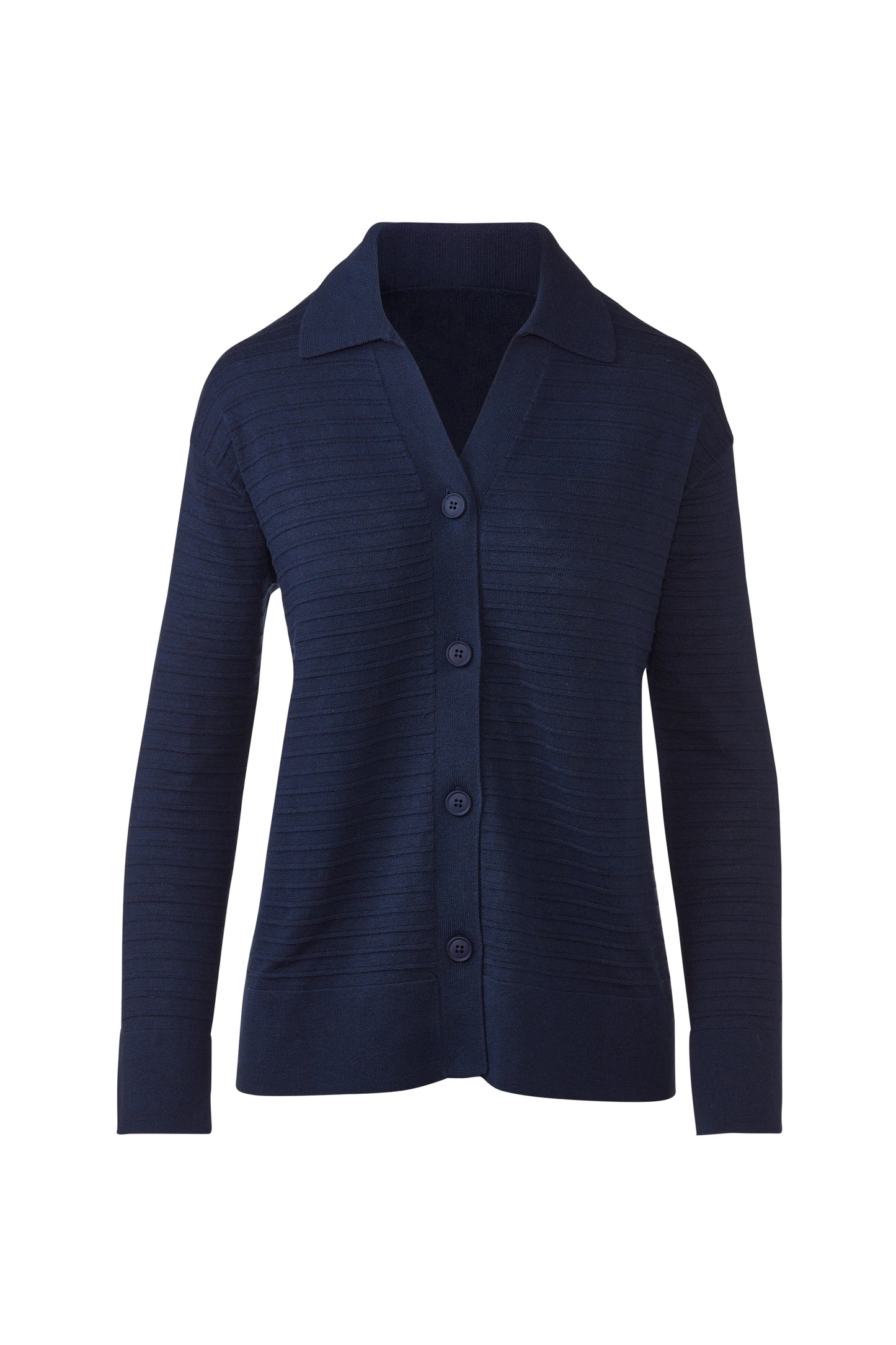 Easy Horizontal Rib Cardigan