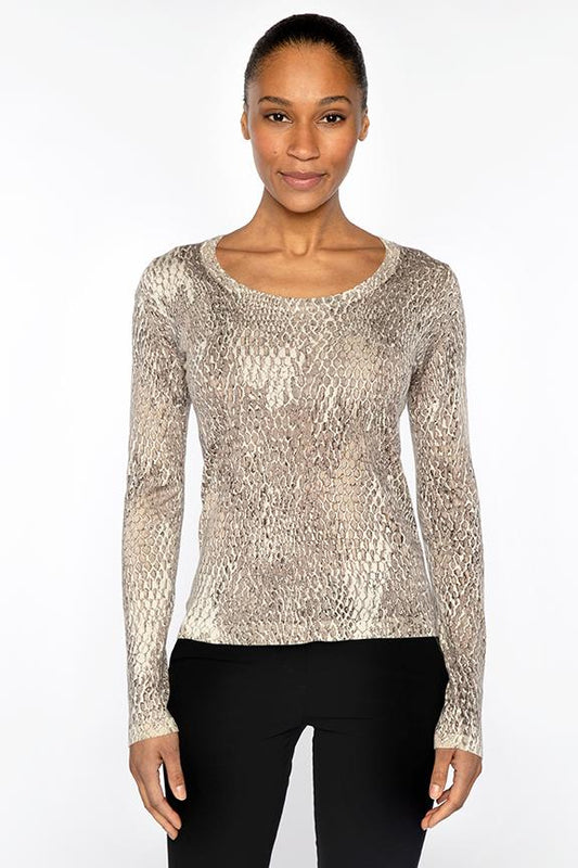 SKIN PRINT SCOOPNECK