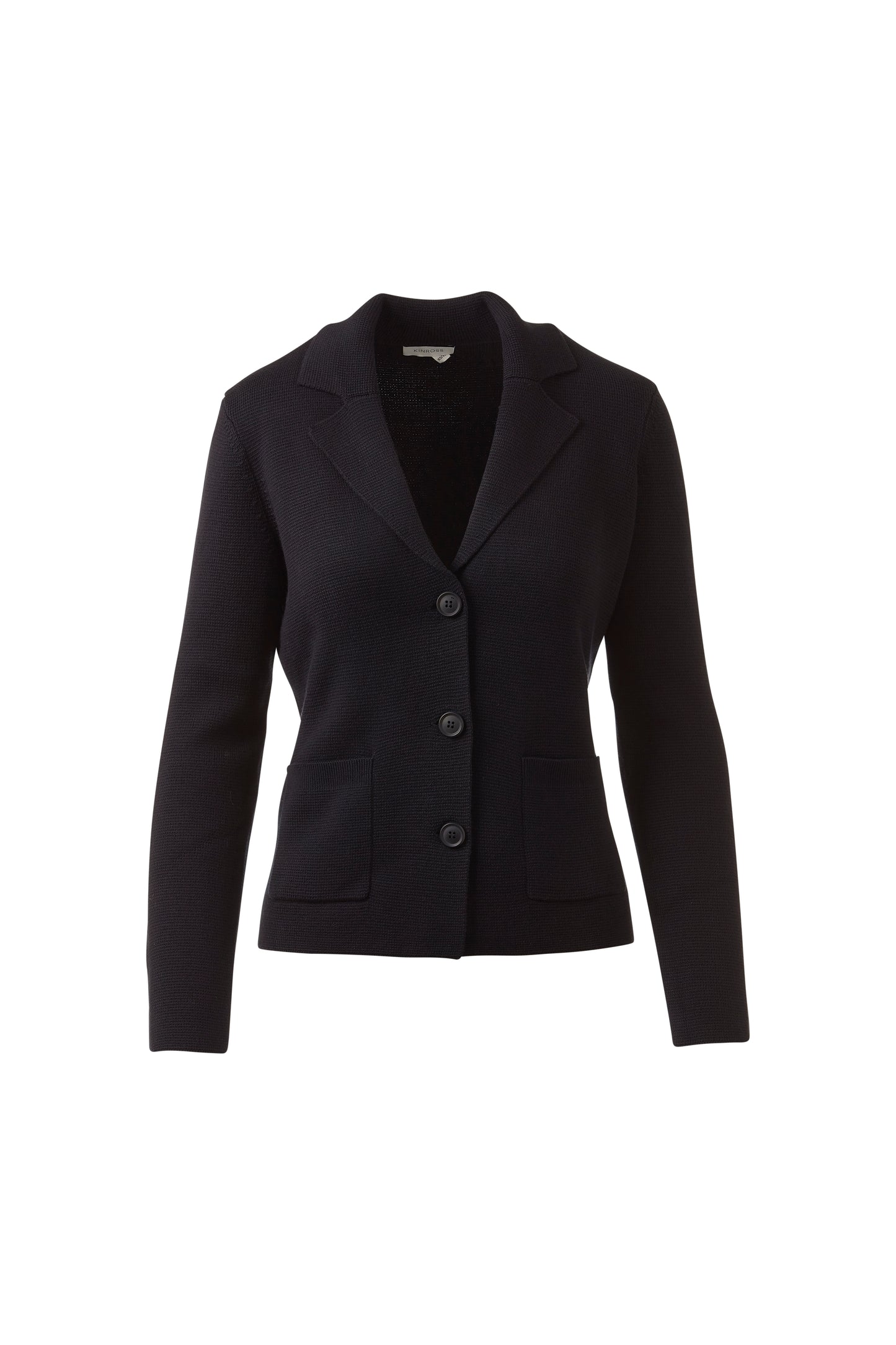 FITTED NOTCH COLLAR CARDIGAN