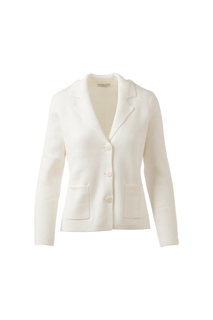 FITTED NOTCH COLLAR CARDIGAN