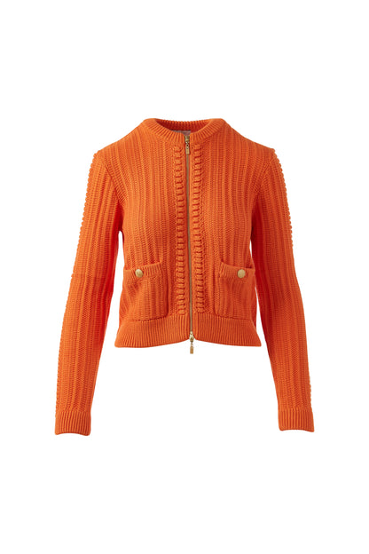 BOBBLE ZIP CARDIGAN